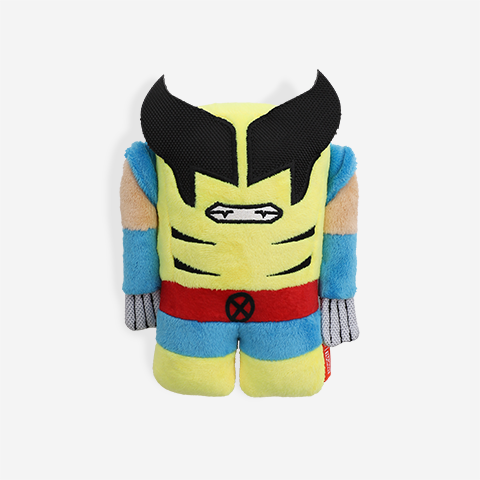 wolverine | 2 in 1 plush squeaky toy wolverine | 2 in 1 plush squeaky toy